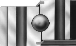 Three types of four point contact ball slewing bearing Üç çeşit dört nokta temaslı bilyalı döner yatak
