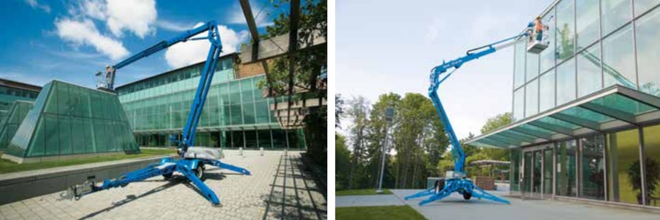 Hava platformu ara&ccedil;ları i&ccedil;in d&ouml;rt nokta temas topu eğim yatağı