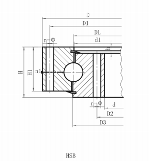 HS serisi aynı pinyon, dişli ve yarış &ccedil;ekirdek sertliğini paylaşır. Bununla birlikte, HS d&ouml;ner halka, azaltılmış boşluk ve RK serisine g&ouml;re daha fazla kapasite, daha fazla sertlik ve daha az hareket sağlayan dikd&ouml;rtgen kesitlere sahiptir.