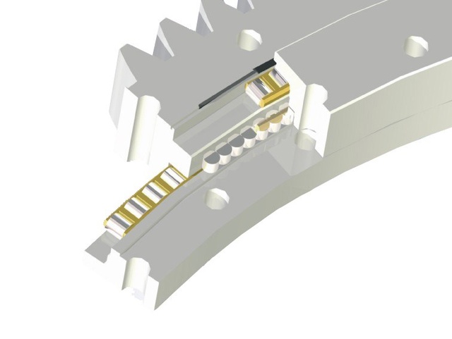 Dış dişli taşıyan d&ouml;ner halka yapısı