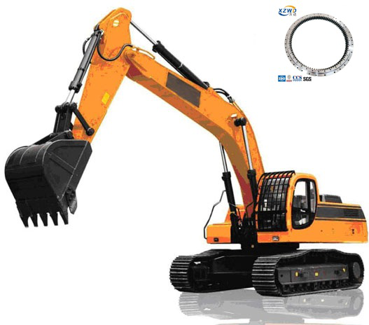 Geniş Menzilli Ekskavat&ouml;r i&ccedil;in Tek Sıralı D&ouml;rt Nokta Temaslı Bilyalı