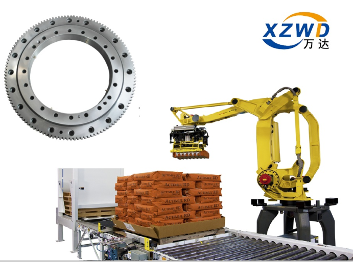 OEM Paletleme robotu 111.25.630 taşıyan Tek sıra &Ccedil;apraz makaralı d&ouml;ner rulman kullanın